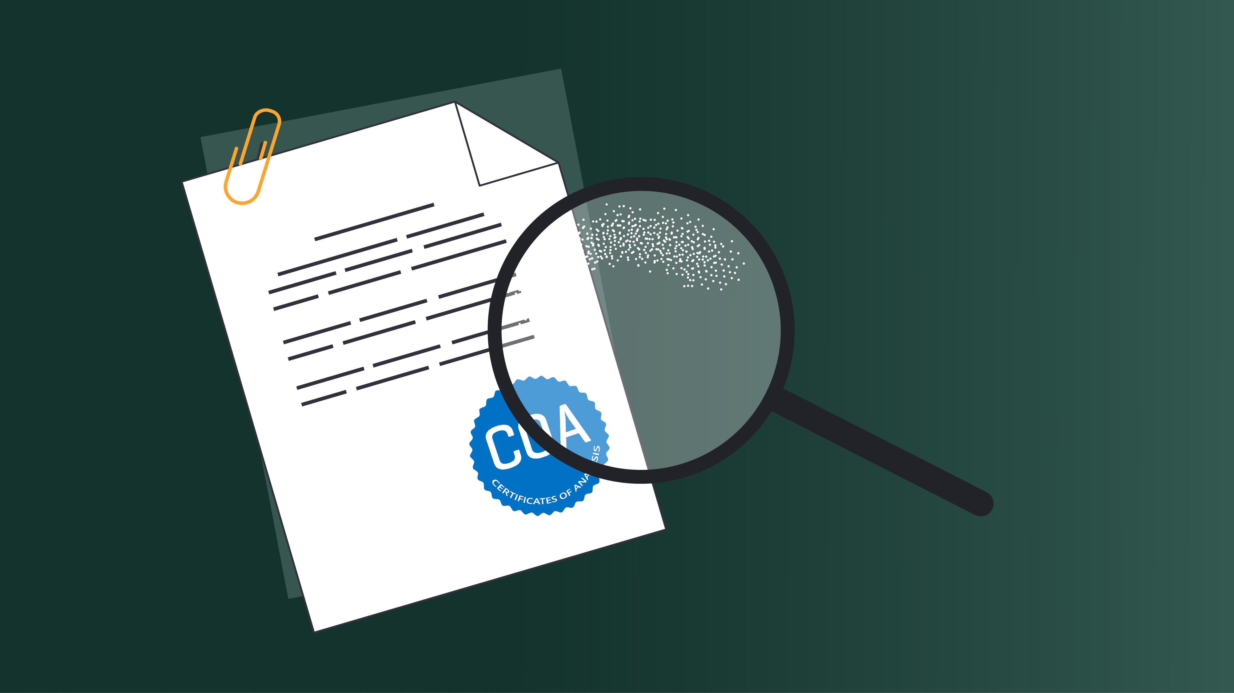 certificate of analysis